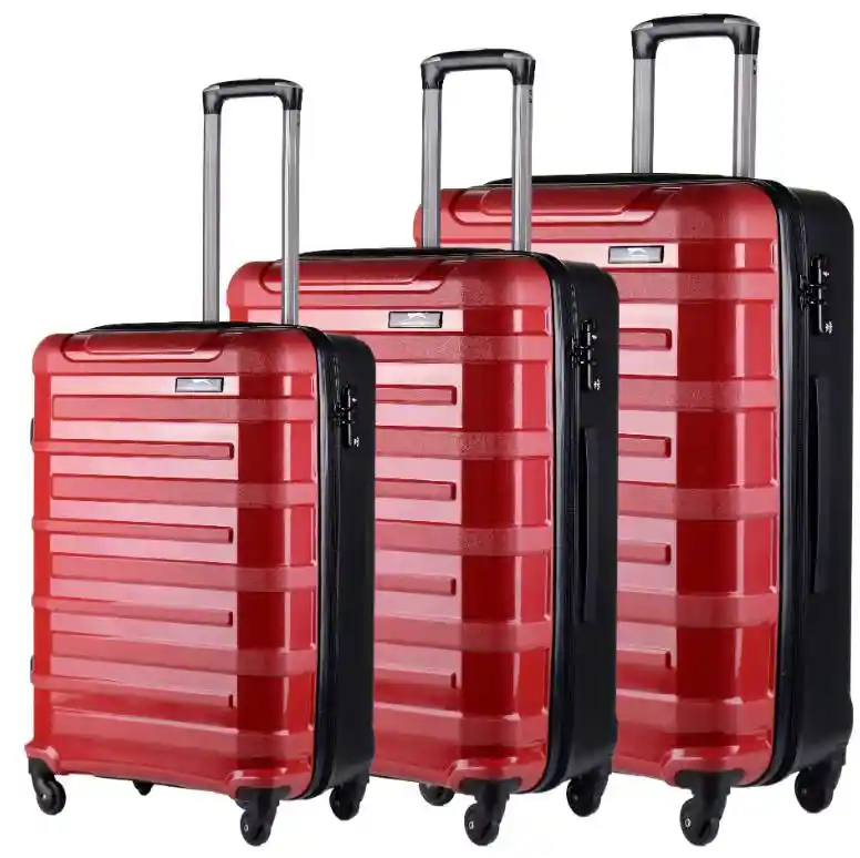 3 Piece Set Suitcase Spinner Hardshell Lightweight